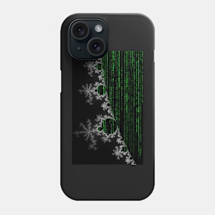 Fractal Matrix Code (Mandelbrot) Phone Case