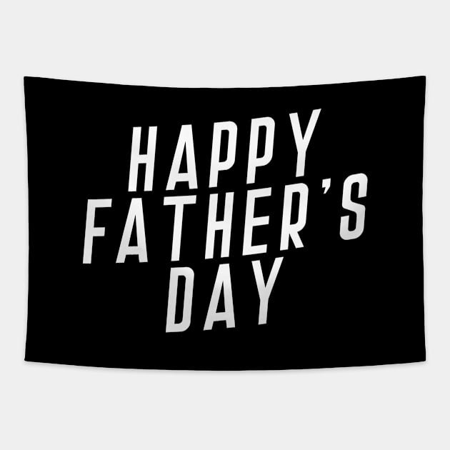 Simple Happy Father's Day Typography Tapestry by Jasmine Anderson