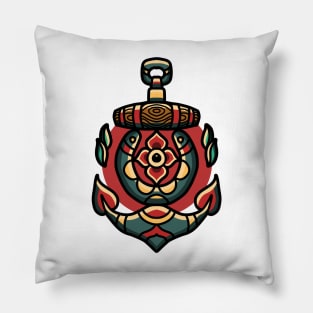 anchor tattoo Pillow