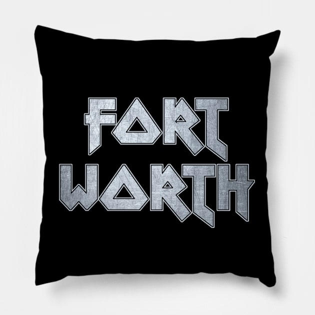 Fort Worth TX Pillow by KubikoBakhar
