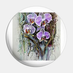 Decorative orchids Pin