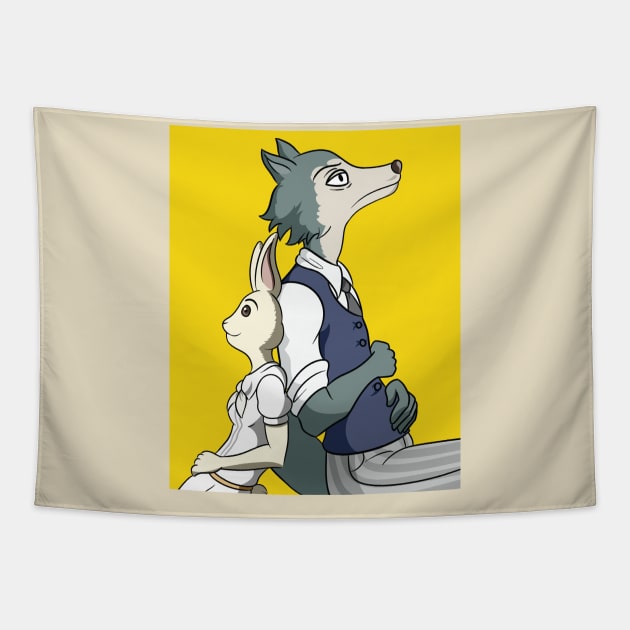 Beastars: Legoshi x Haru Tapestry by BlackKnightProductions