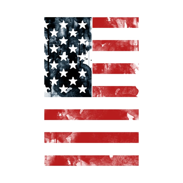 Distressed American Flag by GoodKidDesignShop