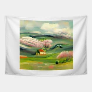 Spring Landscape Tapestry