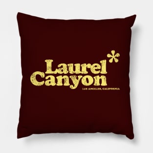 Laurel Canyon Jasmine Flower 1970's - sunshine yellow print Pillow