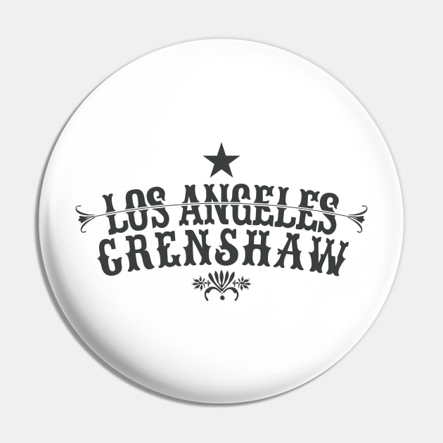 Los Angeles Crenshaw - Crenshaw LA - L.A. Crenshaw Logo Pin by Boogosh