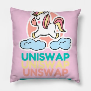 uniswap Unicorn Pillow