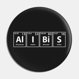 Alibis (Al-I-Bi-S) Periodic Elements Spelling Pin