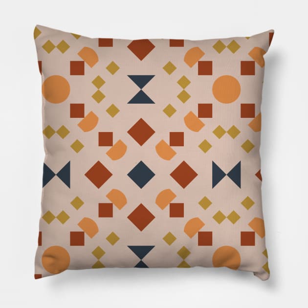 geometric pattern Pillow by incantia