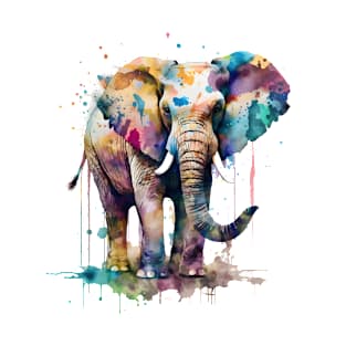 Watercolour Elephant T-Shirt