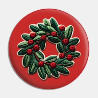 Mistletoe Wreath Pin