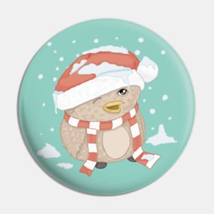 Lil Christmas Birdy Guy Pin