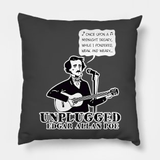 Edgar Allan Poe Unplugged Pillow