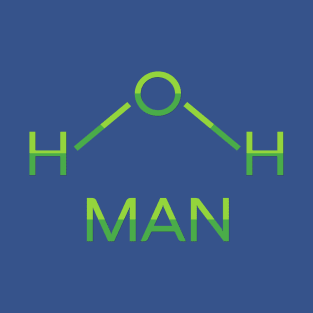 H2O Man Aqua Man Water Man Science Geek T-Shirt