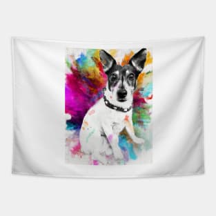 Jack Russell pop art Tapestry