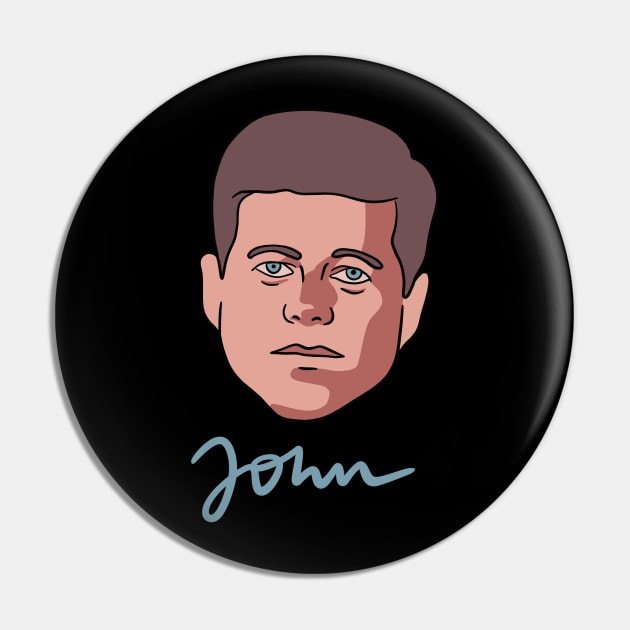 JFK - John F Kennedy (US American President) - John Pin by isstgeschichte