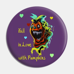 Fall in Love with Pumpkins Pin