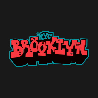 Brooklyn Borough Block Letter Graffiti Tee - Urban Streetwear Apparel T-Shirt