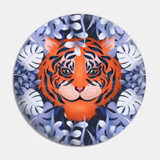 Tropical Cheeky Tiger Pin