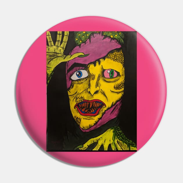 Lizard Girl Pin by lowen morrison