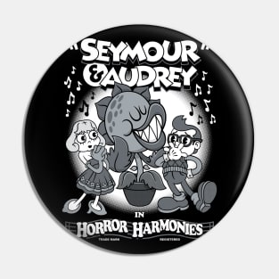 Horror Harmonies - Vintage Cartoon Seymour - Rubber Hose Style Pin