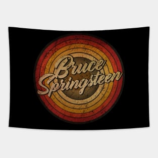 arjunthemaniac,circle retro faded Bruce Springsteen Tapestry