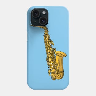 Vintage Saxophone Illustration Phone Case