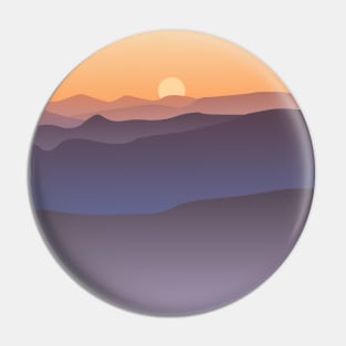 Sunset in the mountains Pin