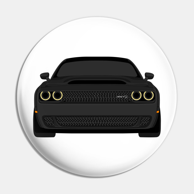 dodge demon front black dodge demon challenger pin teepublic au teepublic