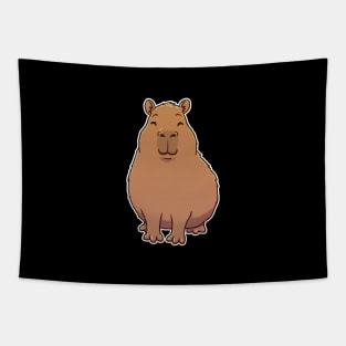 Cute Happy Capybara Tapestry