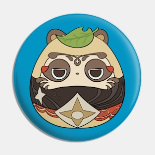 Mujina Daruma Pin