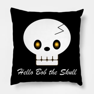 Hello Bob the Skull Pillow