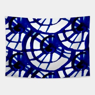 Shibori Curly Maze Tapestry