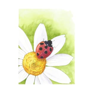 Chamomile; ladybug T-Shirt