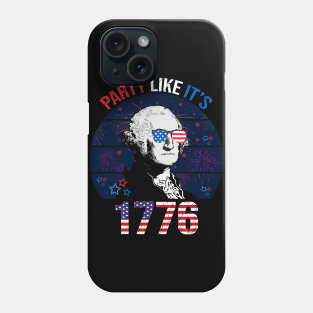 Party Like It's 1776 Phone Case by DragonTees