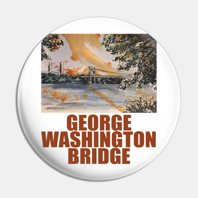 GEORGE WASHINGTON BRIDGE Pin by MasterpieceArt