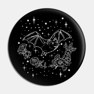 Flying Goth Bat Pin