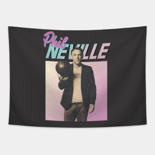 Phil Neville Retro 90s Style Throwback Meme Tapestry