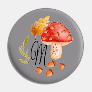 Cork and Mushroom Pin