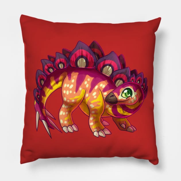 Stegosaurus Pillow by cometkins