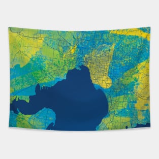 Melbourne Map Tapestry