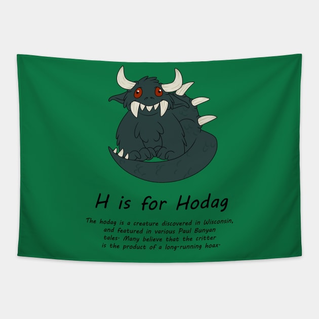 Hodag Tapestry by possumtees