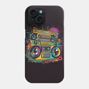 Ghetto Blaster Boom Box 80s Hip-Hop Stereo Phone Case