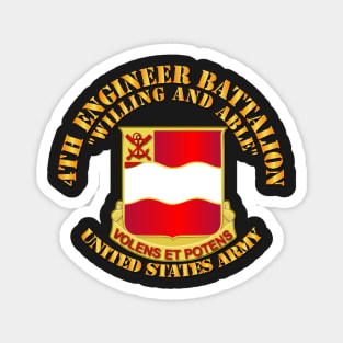 4th Engineer Bn -  Willing and Able Magnet