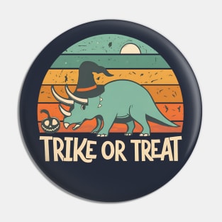 Trike or Treat - A Dinosaur Halloween Pin