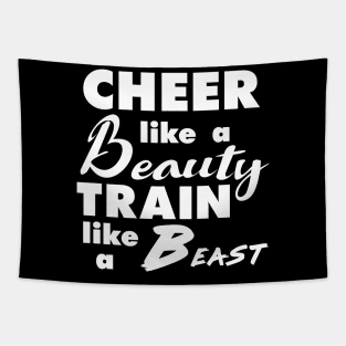 Cheerleading Cheer Like a Beauty Train Like a Beast Tapestry