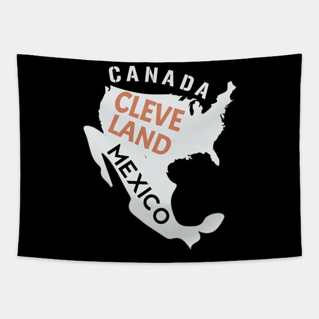 Canada Cleveland Mexico Tapestry by soufyane