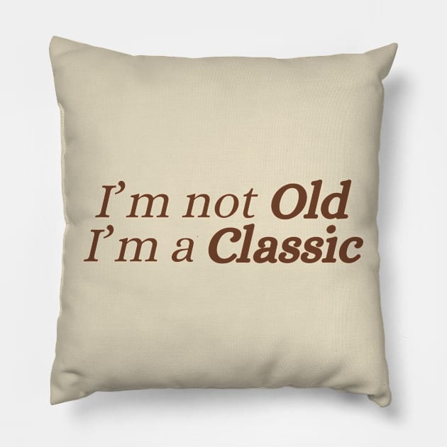 Classic Retro Pillow by Pixxie Design