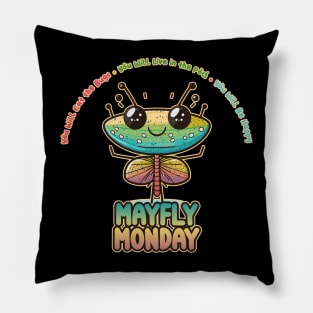 Mayfly Monday Kawaii Bug Buffet Pillow