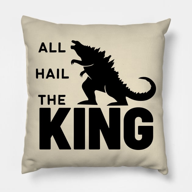 Godzilla the king Pillow by EdSan Designs